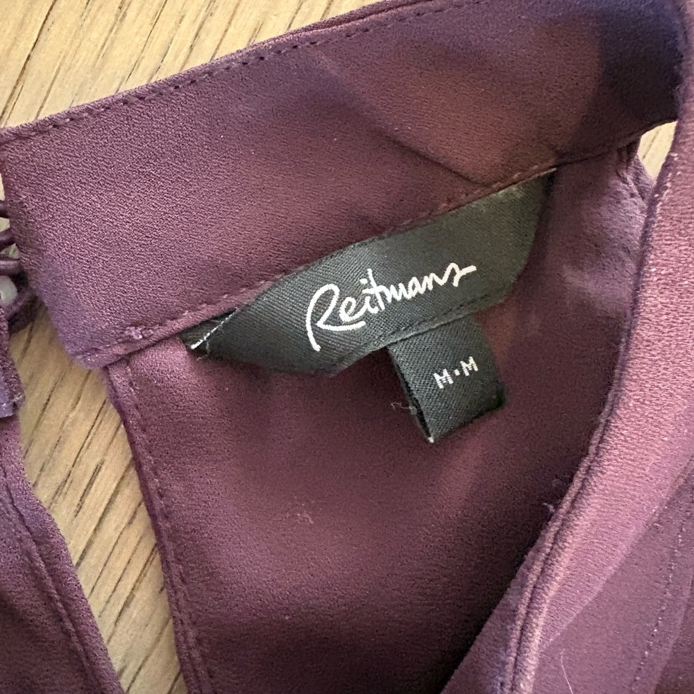 Reitmans Deep Purple Blouse dress - Picture 3 of 6